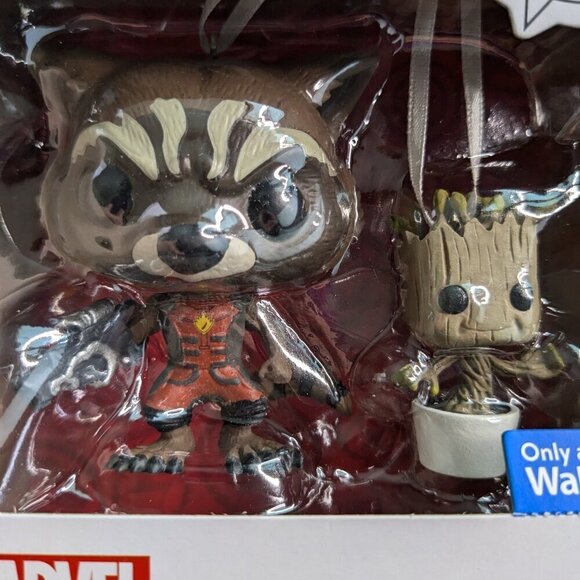 Hallmark Ornaments Funko POP! Rocket & Groot Marvel GOTG Limited Edition - Picture 5 of 11